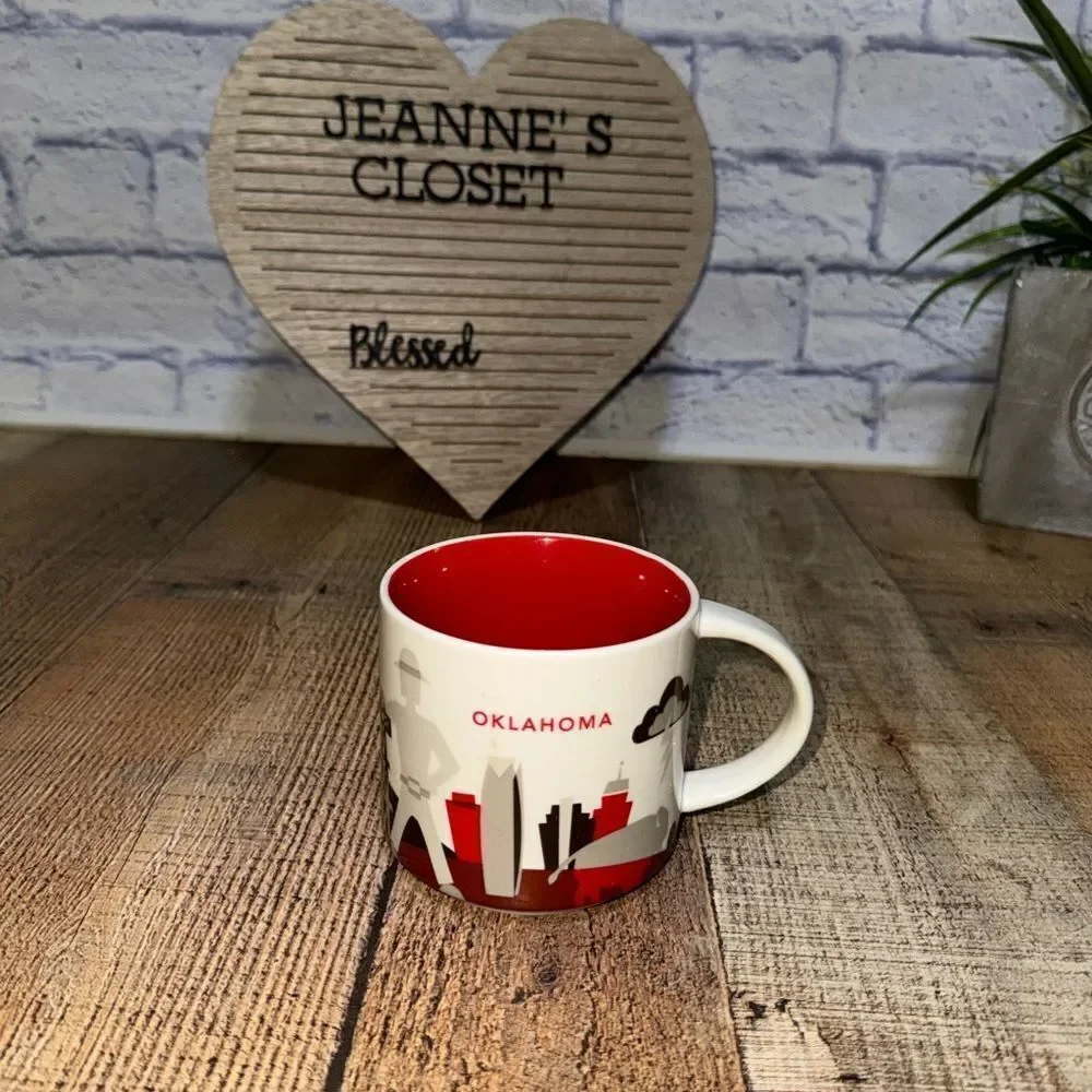 Starbucks OKLAHOMA 2015 You Are Here YAH Collection Coffee Mug Cup 14oz